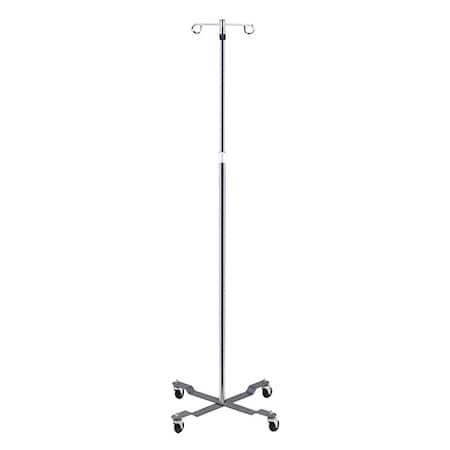 Economy 5-Leg, 2-Hook IV Pole, 22 Diameter